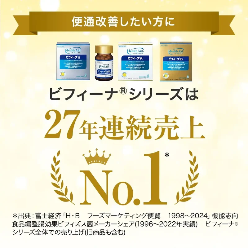 Morishita Jintan Health Aid Biffina S 30-Day Supply | Intestinal Flora Supplement