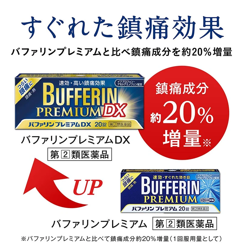 Bufferin Premium 40 Tablets - Effective Category 2 Pain Relief