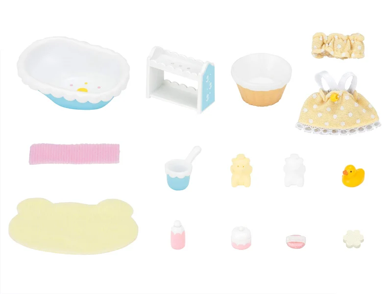 Epoch Sylvanian Families Baby Bath Furniture Set Age 3+ Toy Dollhouse
