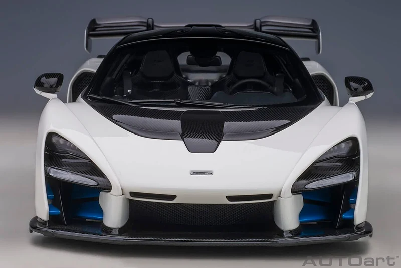 Autoart 1/18 Scale White McLaren Senna Model Car Finished Product 76075