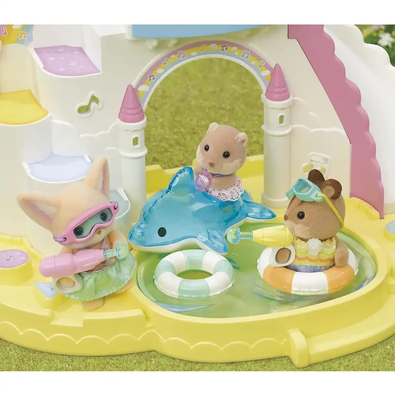 Epoch Sylvanian Families Friendship Water Play Set S-75 Toy Dollhouse for 3+ Years