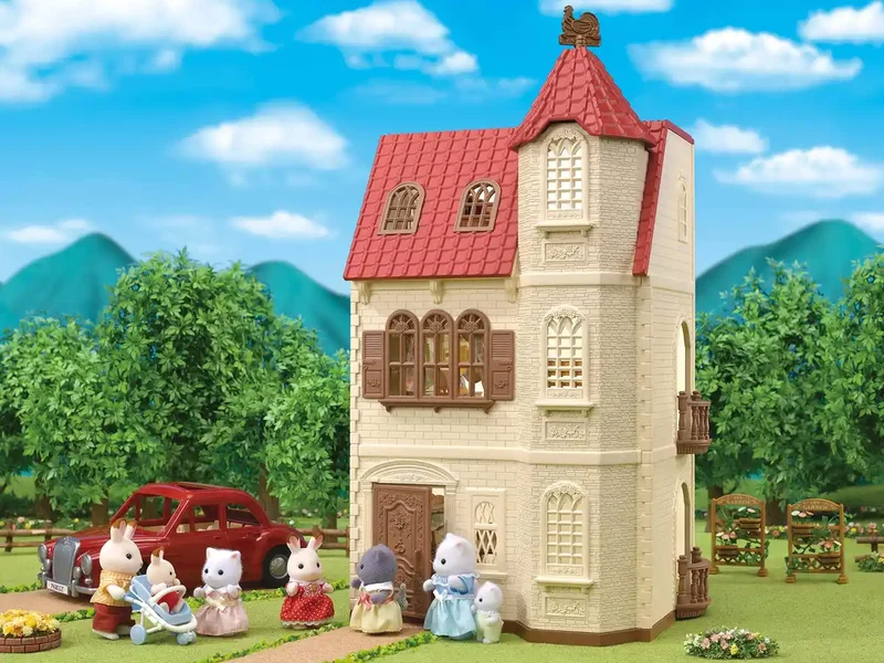 Epoch Sylvanian Families House Red Roof Elevator Ha-49