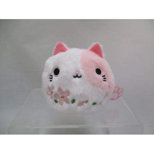 Sanei Boeki Plush Cat Dango Sakura W7.5xD6xH7cm Animal
