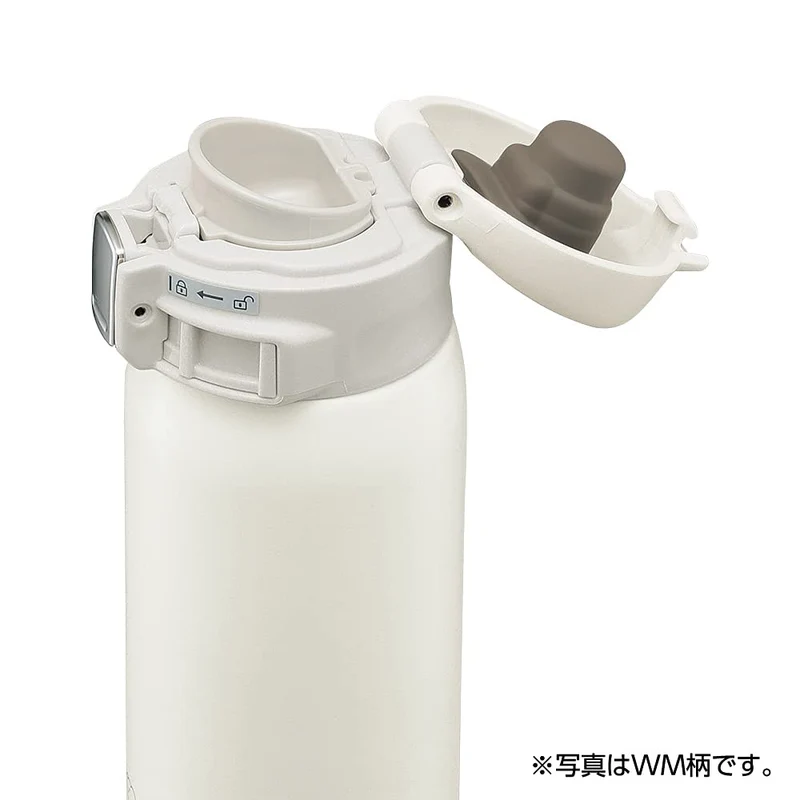 [Limited To Amazon.Co.Jp] Zojirushi (Zojirushi) Water Bottle Direct Drink [One-Touch Open] Stainless Steel Mug 480Ml Ivory Sm-Sta48-Cb