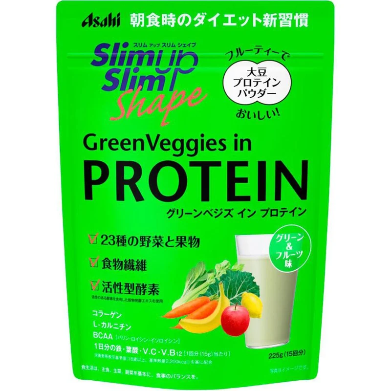 Asahi Slim Up Slim Shape Green Veggie In Protein 225g