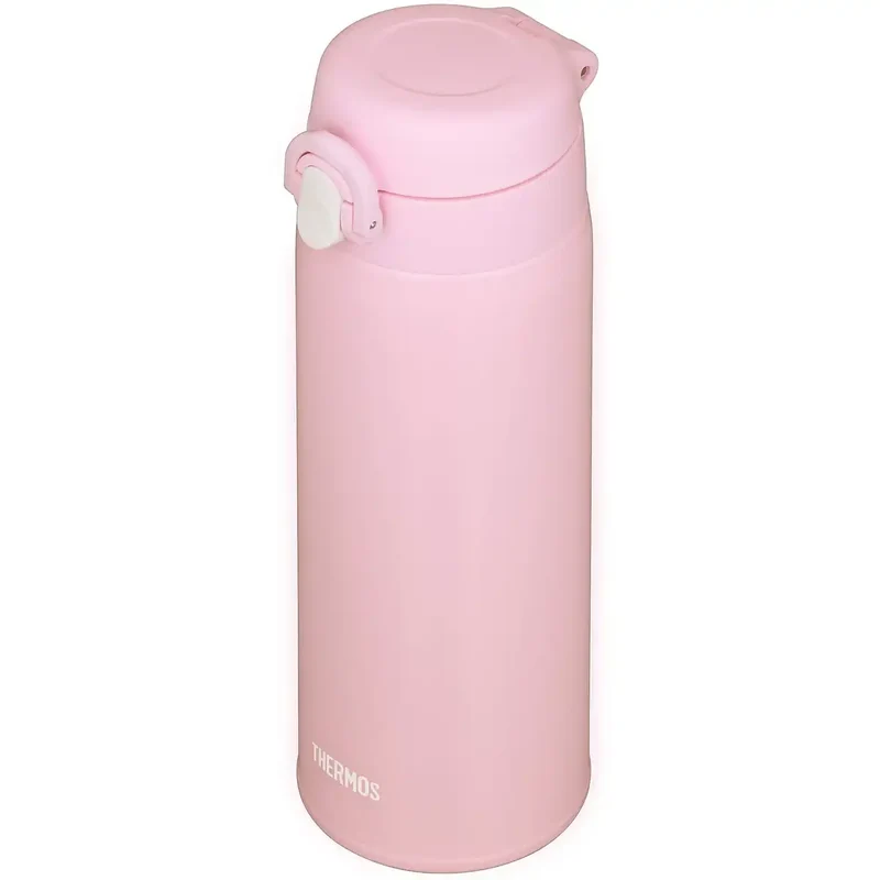 Thermos 500ml Vacuum Insulated Water Bottle Dusty Pink Stainless Steel Ultra-Lightweight with Removable Spout Jof-500 DTP