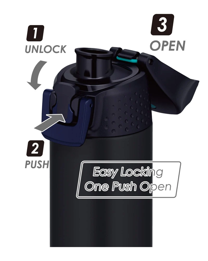 Thermos 0.5L Vacuum Insulated Sports Bottle - Cold Only in Midnight Blue