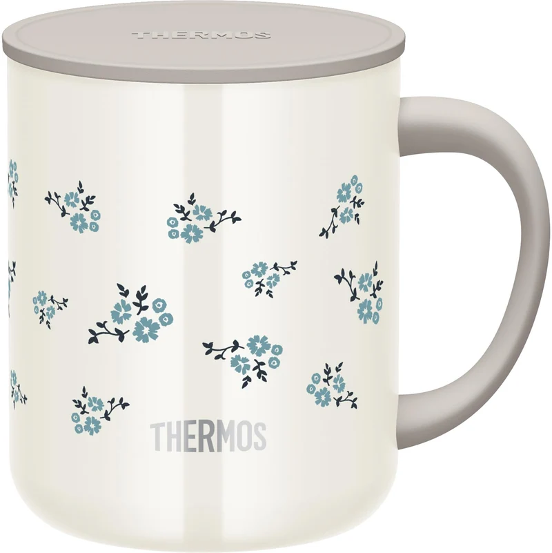 Thermos Blue Flower 450ml Vacuum Insulated Mug Jdg-452Ltd B-Fl