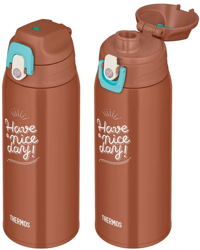 Thermos Vacuum Insulated Water Bottle 2-Way 0.8L/0.83L Brown Check Fjj-800Wf Bwc