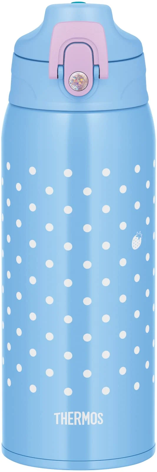 Thermos 0.8L Vacuum Insulated 2-Way Water Bottle - Blue Pink Direct Drinking With Cup For Children's School Fjj-801Wf Blp