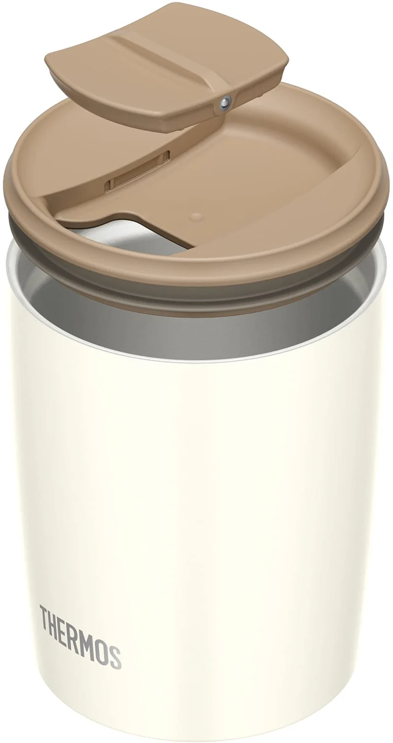 Thermos JDP-300 WH White Vacuum Insulated Tumbler with Lid 300ml Capacity