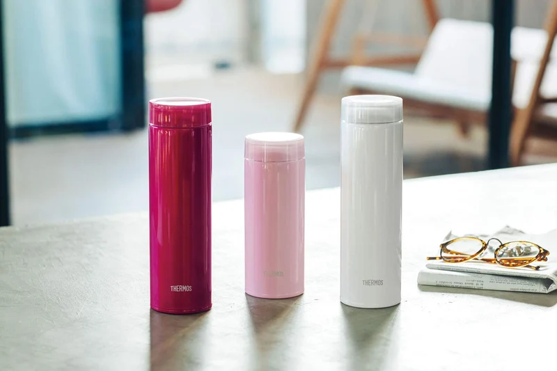 Thermos Vacuum Insulated 350Ml Portable Water Bottle in Powder Pink
