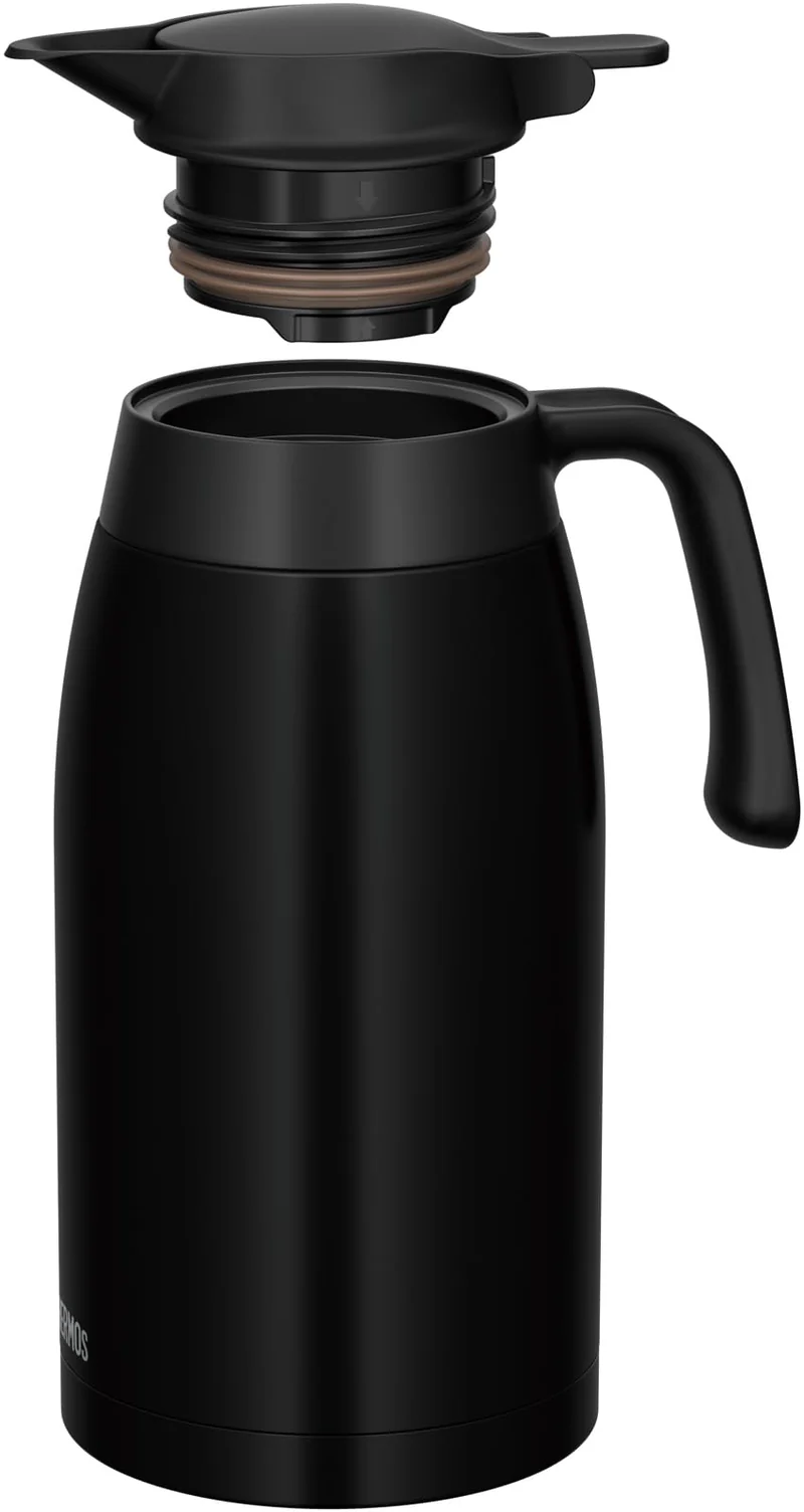 Thermos Matte Black 2L Stainless Steel Thermal Pot Tabletop Insulation Structure - Ttb-2001 Mtbk