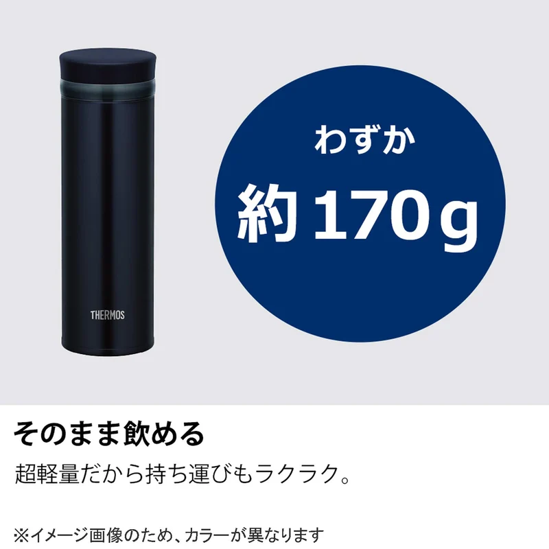 Thermos Vacuum Insulated Water Bottle Mobile Mug 350ml Shiny Blue JNO-352 SHB