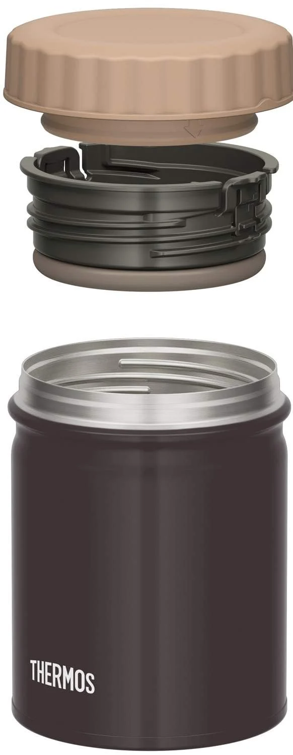 Thermos Brand 500Ml Black Vacuum Insulated Soup Jar Jbt-500 Bk