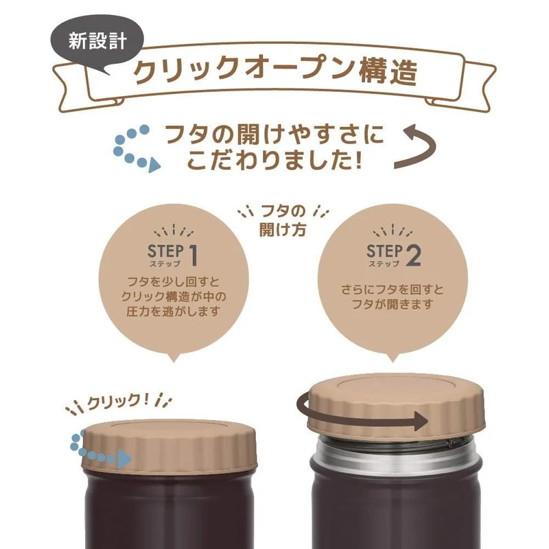 Thermos Brand 500Ml Black Vacuum Insulated Soup Jar Jbt-500 Bk