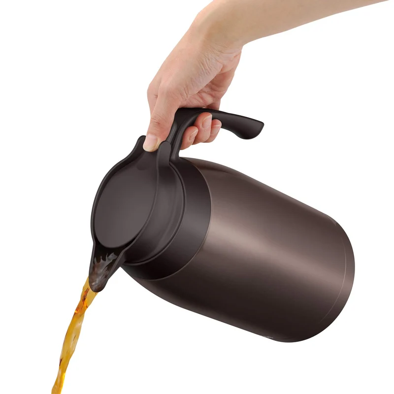 Thermos 2L Stainless Steel Dark Brown Pot - Ttb-2000 Dbw