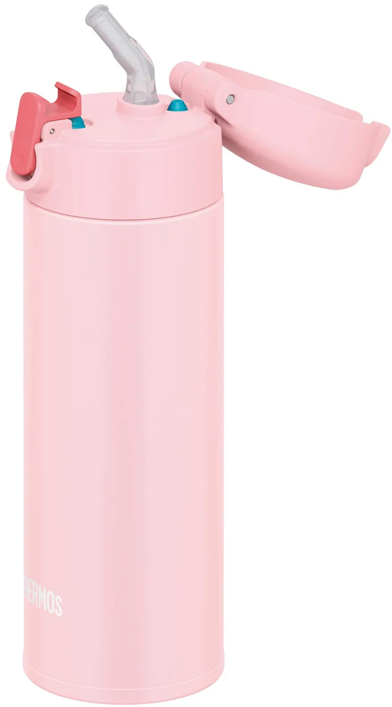 Thermos Fjm-350 Lp Light Pink Vacuum Insulated Straw Bottle 350ml Cold Storage
