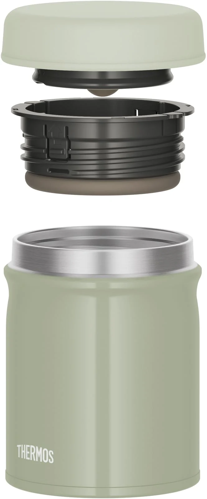 Thermos Jeb-400 Kki Vacuum Insulated Soup Jar 400ml Dishwasher-Safe Khaki