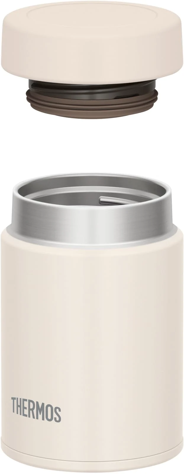 Thermos Compact 200ml Vacuum Insulated Soup Jar Easy-to-Clean Ivory - Model JBZ-201 IV