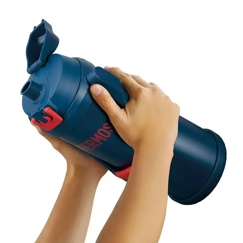 Thermos 2.5L Navy Red Vacuum Insulated Sports Jug - Ffv-2501 Nv-R Model