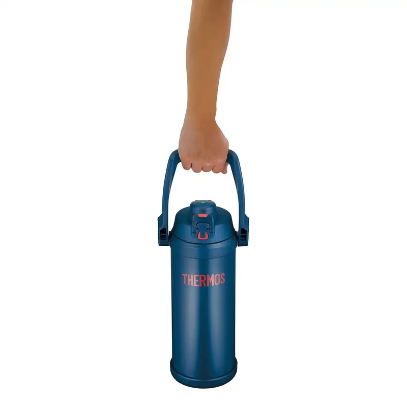 Thermos 2.5L Navy Red Vacuum Insulated Sports Jug - Ffv-2501 Nv-R Model