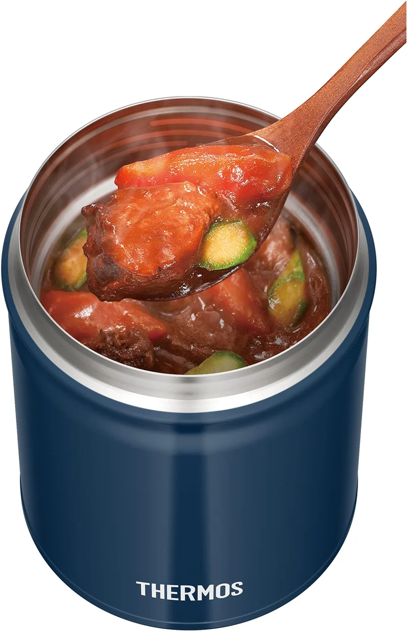 Thermos 500ml Navy Vacuum Insulated Soup Jar Jbt-501