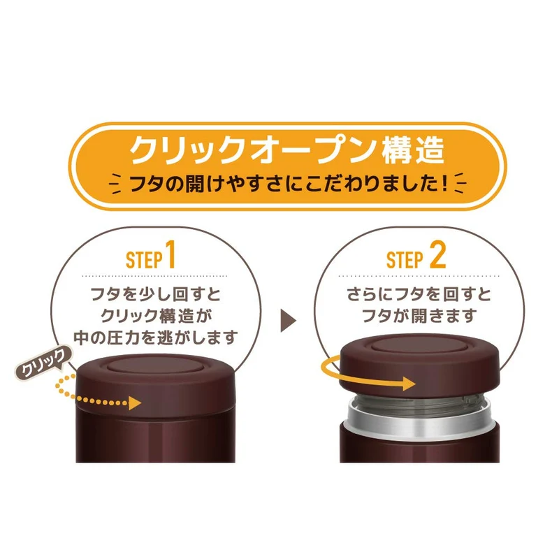 Thermos Vacuum Insulated 300ml Soup Jar in Brown - JBR-300 Model