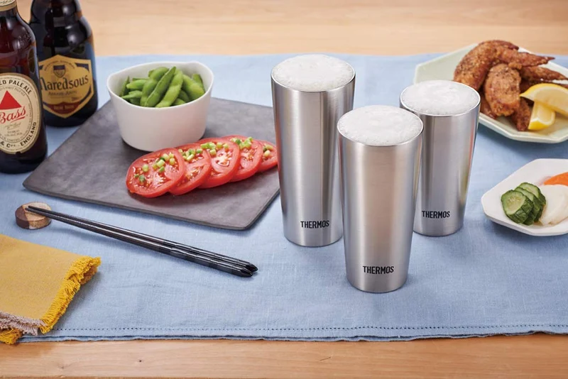 Thermos JDI-300P S Stainless Steel Insulated Tumbler Set Vacuum 300ml Pack of 2