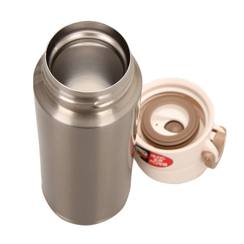 Thermos 0.3L Silver Vacuum Insulated Mobile Mug - One Touch Open Type