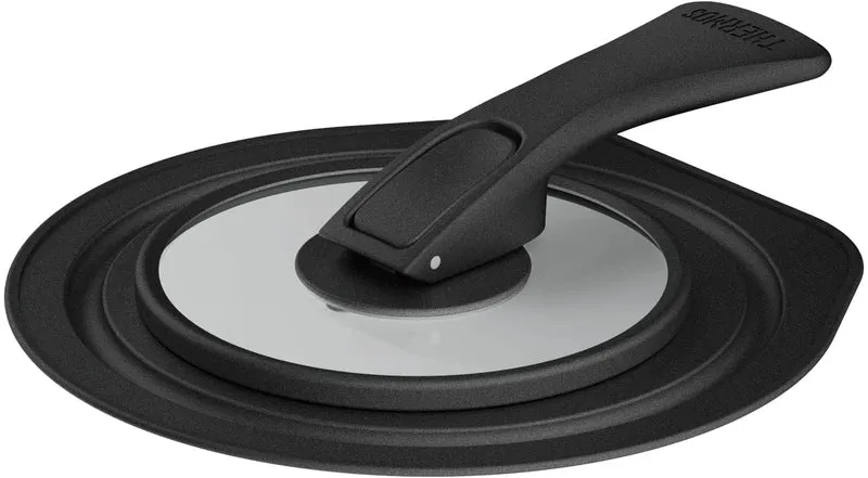 Thermos Black Folding Pot and Pan Lid 16cm Compatible - KLF-001 BK