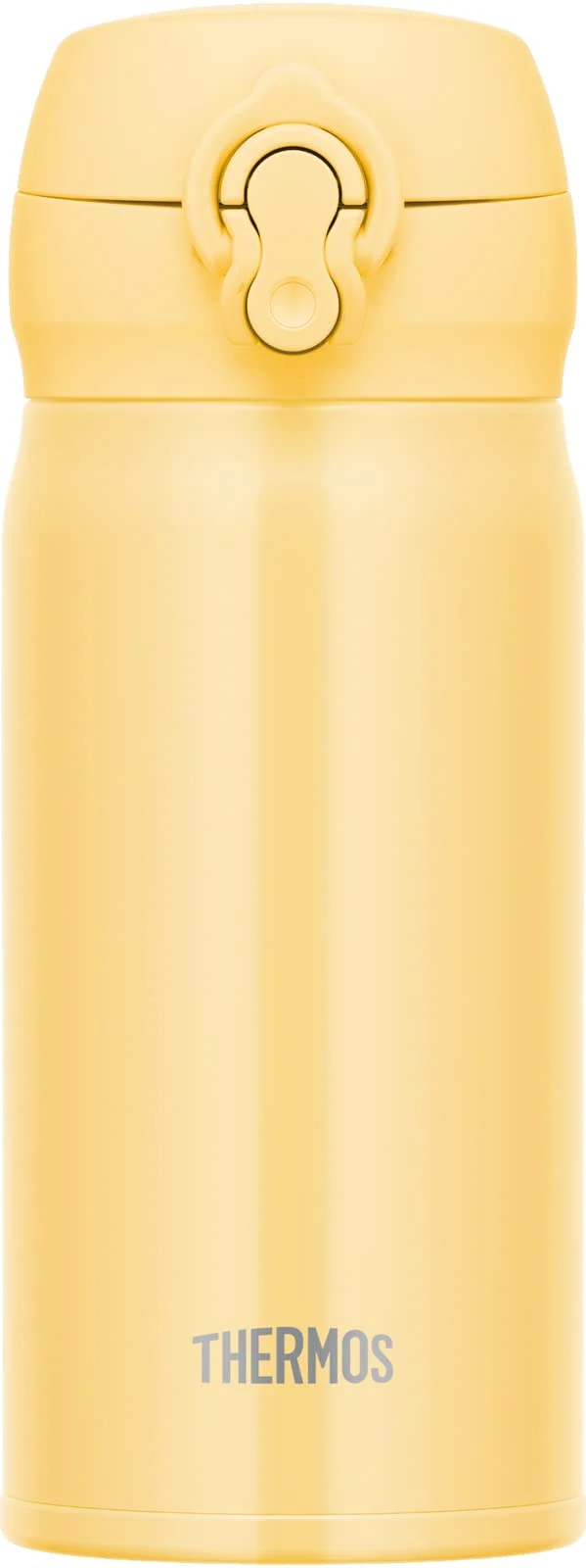 Thermos JNL-356 Cry 350Ml Stainless Steel Water Bottle - Vacuum Insulated Easy-Clean Cream Yellow