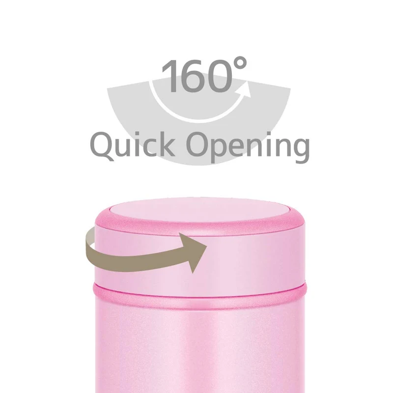 Thermos 250ml Light Pink Vacuum Insulated Portable Mug - Jog-250 LP