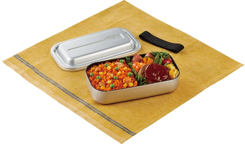 Thermos Silver Aluminum Lunch Box 800ml with Fluorine-Coated Interior DAA-800 SL