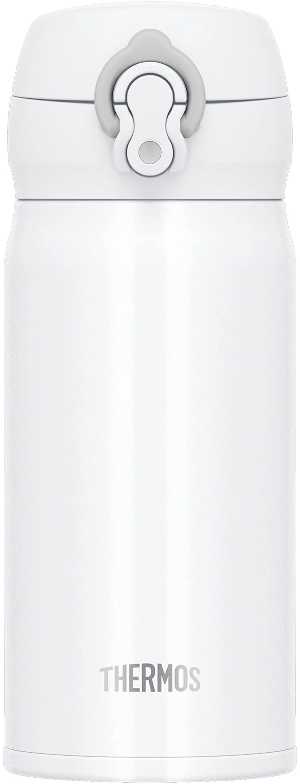 Thermos 350ml Vacuum Insulated Water Bottle Mobile Mug in White Gray JNL-355 WHGY