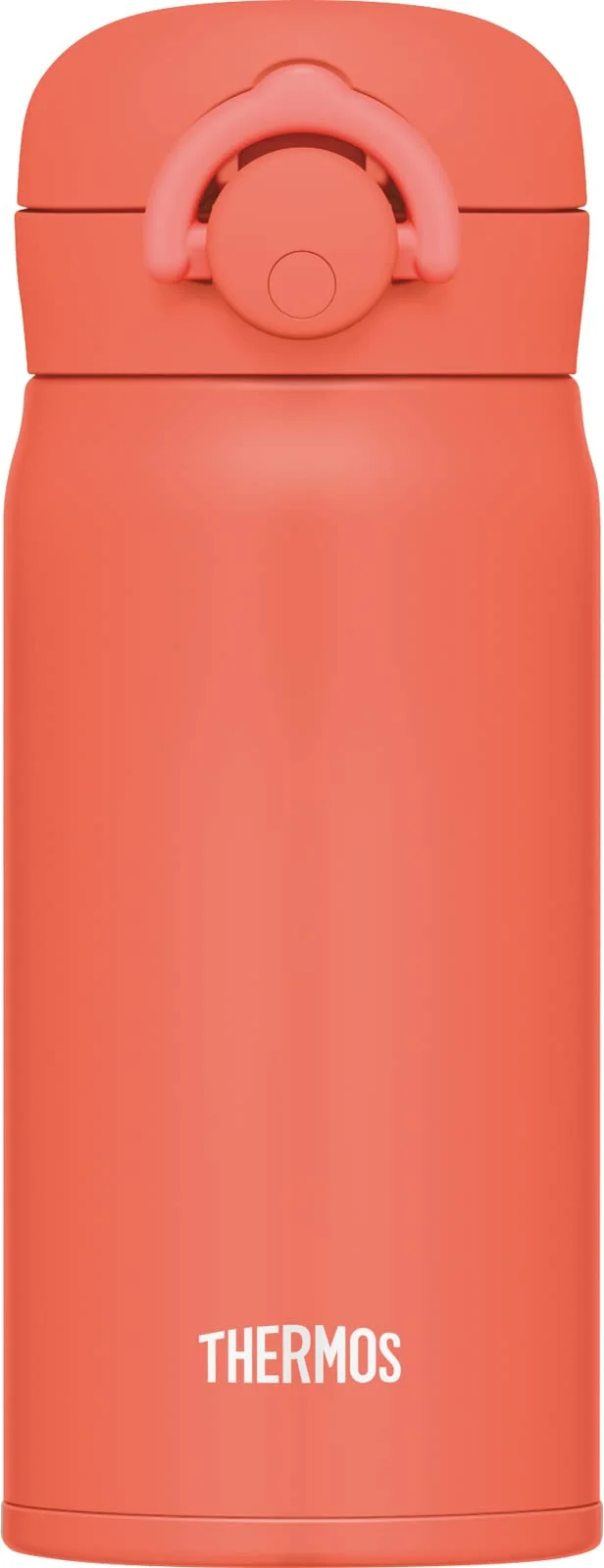 Thermos Jnr-353 350Ml Mobile Mug Vacuum Insulated Water Bottle Coral Orange