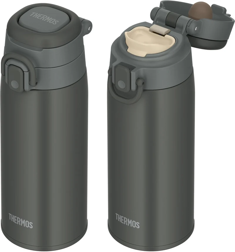 Thermos Dark Gray 550ml Vacuum Insulated Portable Mug with Carry Loop JOS-550 DGY