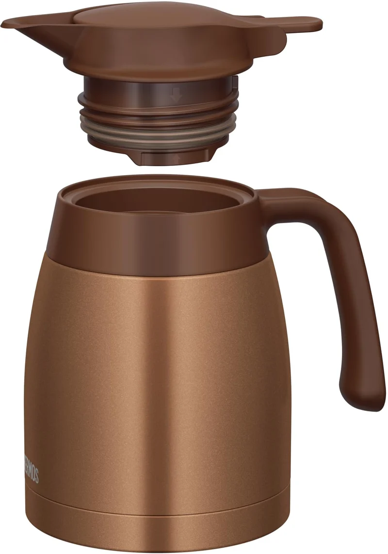 Thermos TTB-1001 BWG Stainless Steel 1L Thermal Pot in Brown Gold - Tabletop Insulation