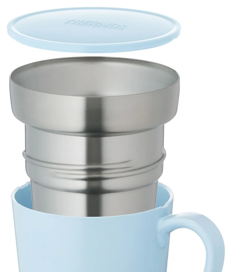 Thermos JDC-351LB Light Blue Insulated Mug 350ml Capacity