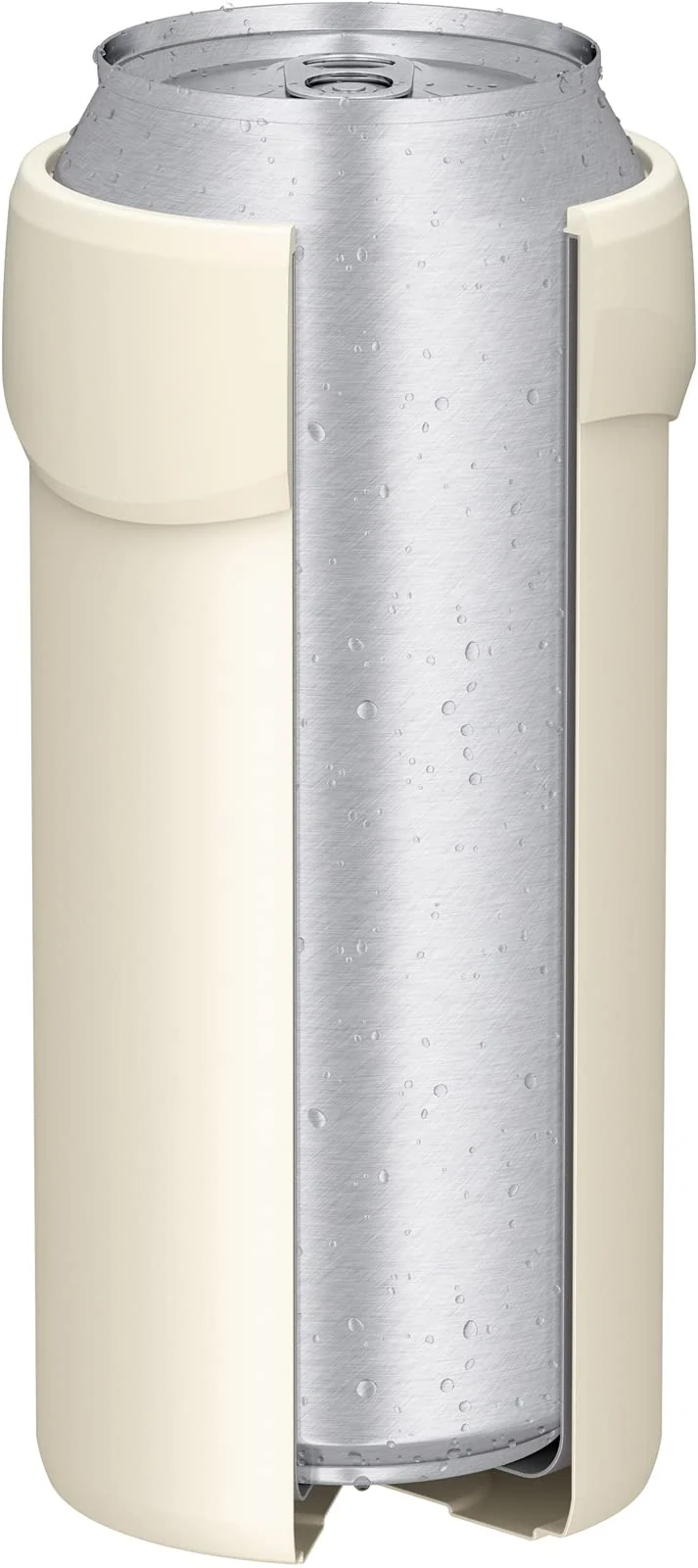 Thermos White Insulated Can Holder for 500ml Cans JDU-500 WH 2-Way Type