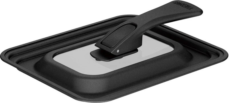 Thermos Kli-001 Bk 13/15Cm Compatible Black Folding Stand Type Egg Fried Pan Lid