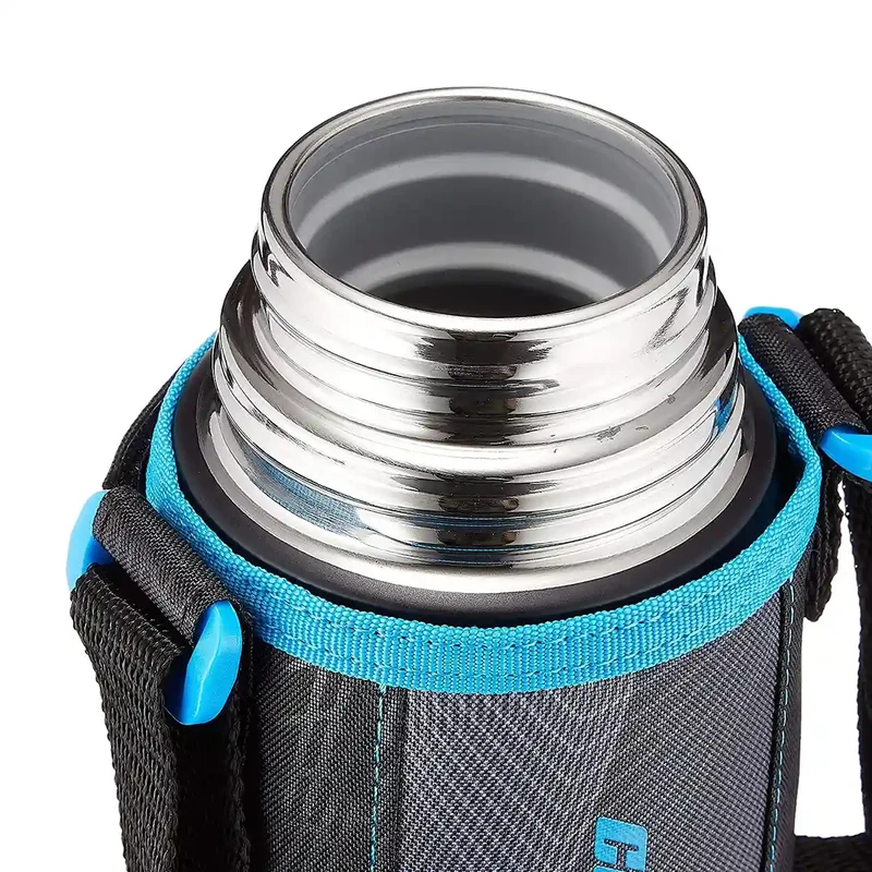 Zojirushi Stainless Steel 820ml 2-Way Water Bottle for Field Trip and School in Black Blue