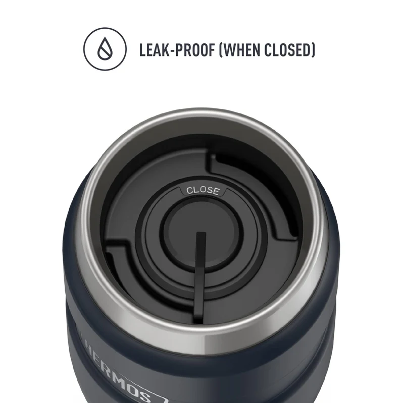 Thermos Stainless King 1-Pack Matte Blue Travel Tumbler