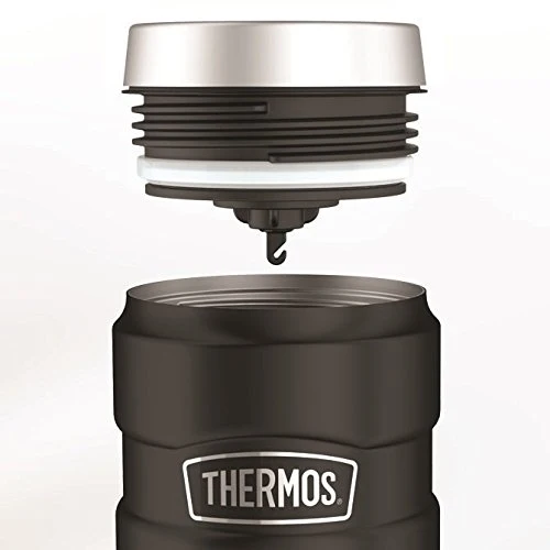 Thermos Stainless King Black Travel Tumbler Compact 16-Ounce/450ml Capacity