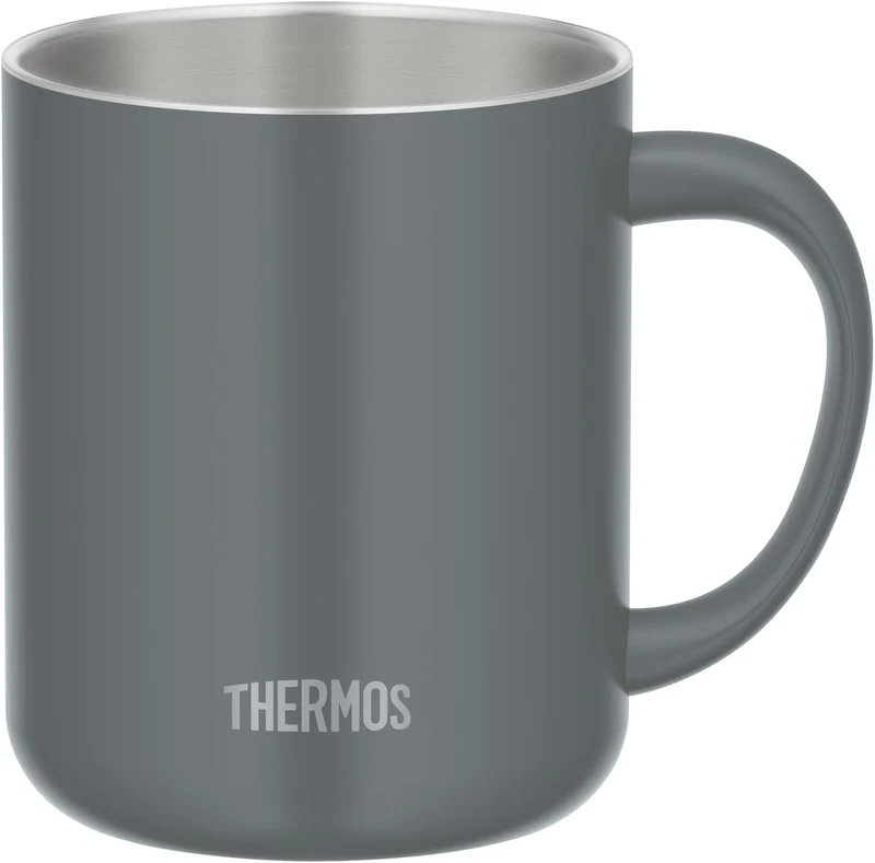 Thermos 450ml Dark Gray Vacuum Insulated Mug with Lid - JDG-452C DGY