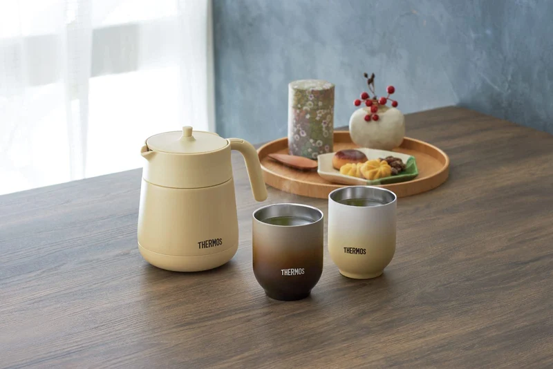 Thermos JDT-300 BW Vacuum Insulated 300mL Teacup Brown