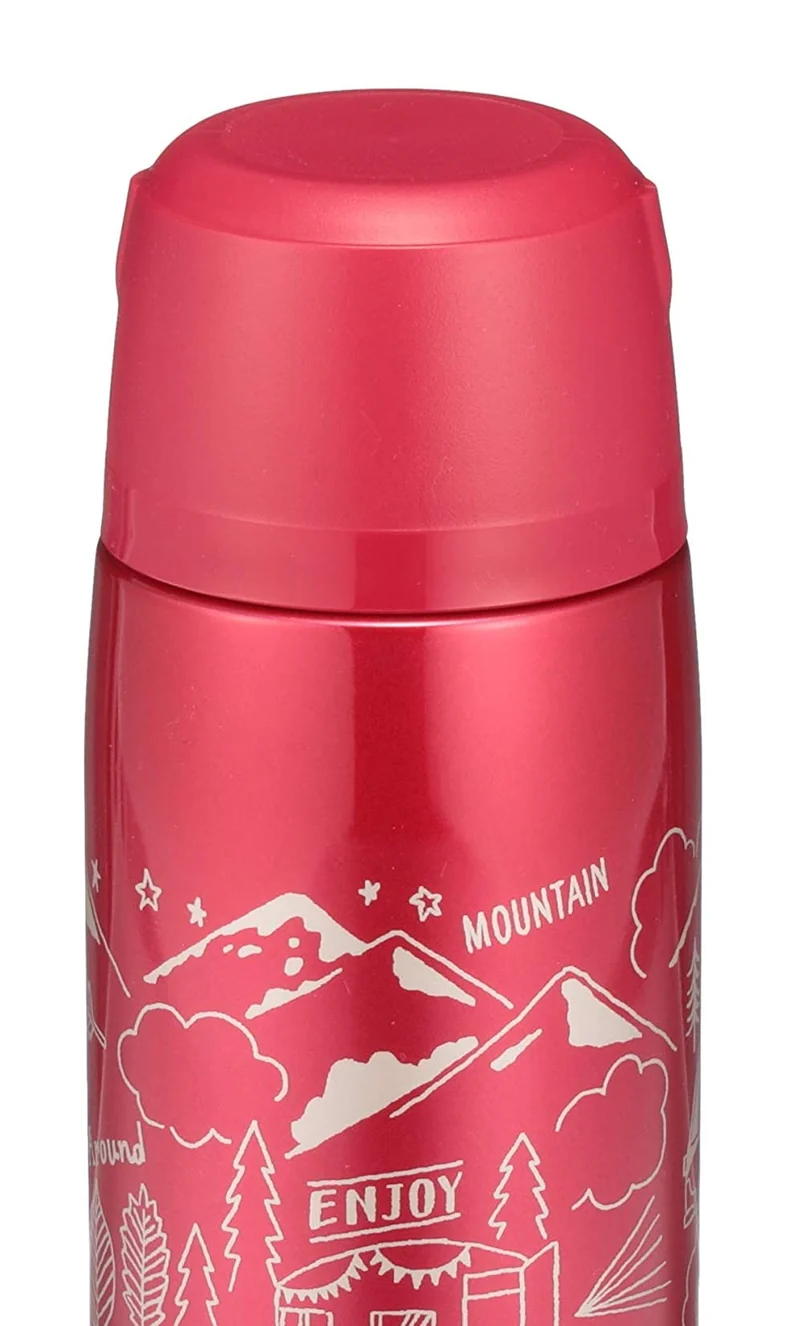 Zojirushi 820ml Red Stainless Steel Insulated Water Bottle with Cup - Sj-Js08-Ra