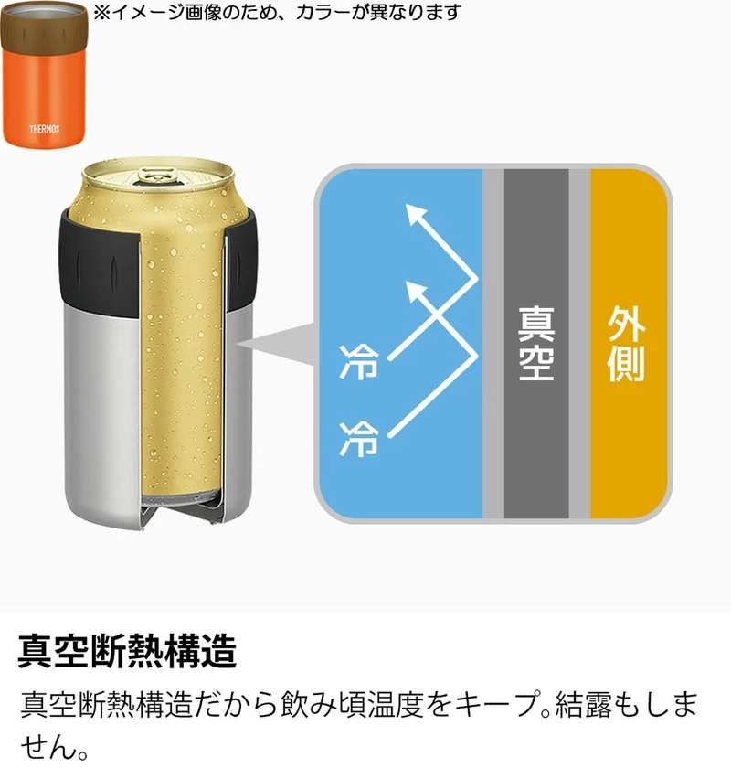 Thermos 350ml Orange Can Holder JCB-352 - Ideal for Cool Drinks
