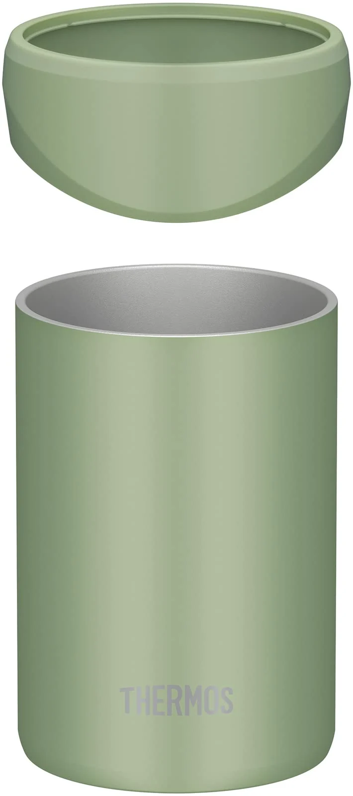 Thermos JDU-350 KKI Insulated Can Holder Khaki 2-Way for 350ml Cans