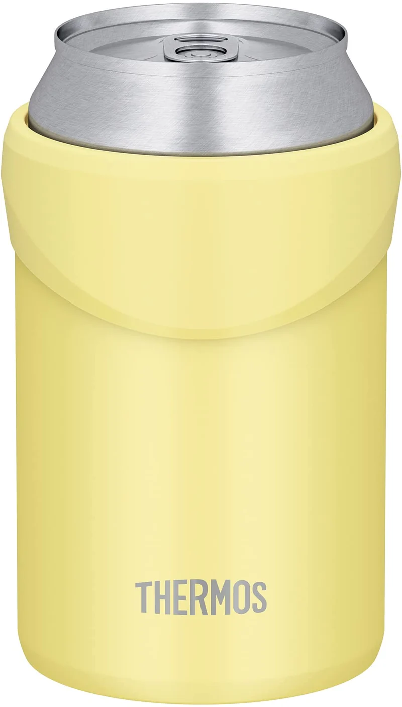 Thermos 350ml Yellow Insulated Can Holder 2-Way Type - Jdu-350 Y